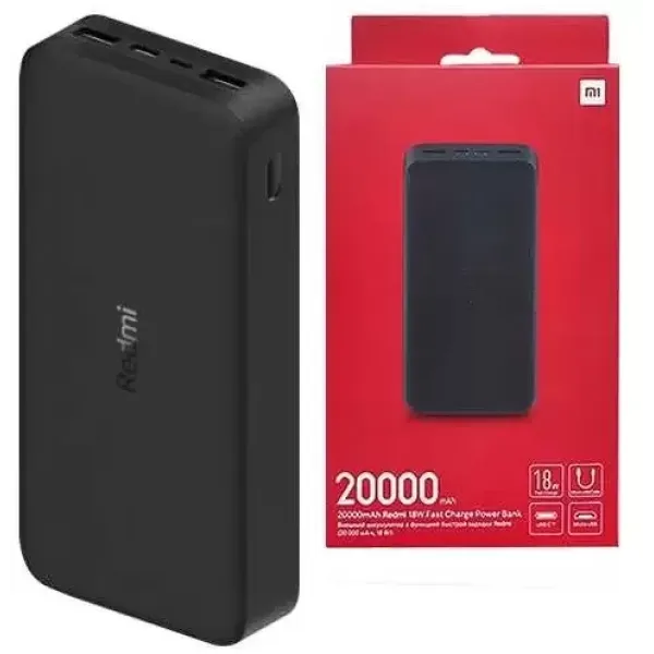 Xiaomi Redmi Power Bank 20000mAh Quick Charge 18W Black (PB200LZM/VXN4304GL)