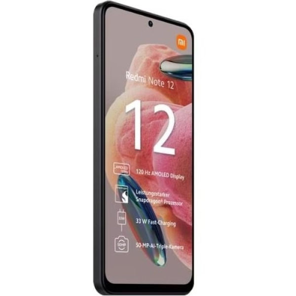 Смартфон Xiaomi Redmi Note 12 8/256 GB Matte Black Approved Вітринний зразок